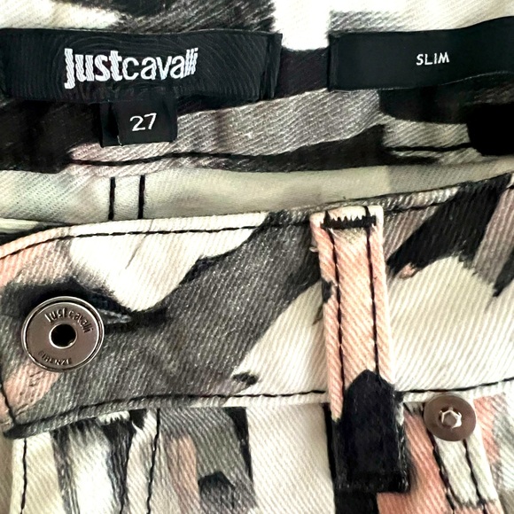 JUST CAVALLI abstract print jeans-LIKE NEW! - Picture 12 of 12